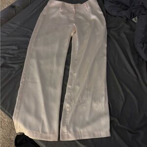 Women's Wide-Leg Dress Pants - Light Blush/Cream